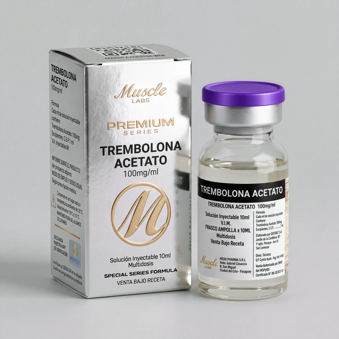 Trembolona Acetato 100 mg/ml, Vial de 10 ml