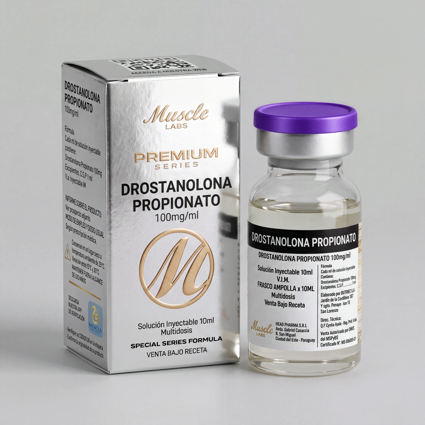 Drostanolona Propionato 100 mg/ml, Vial de 10 ml